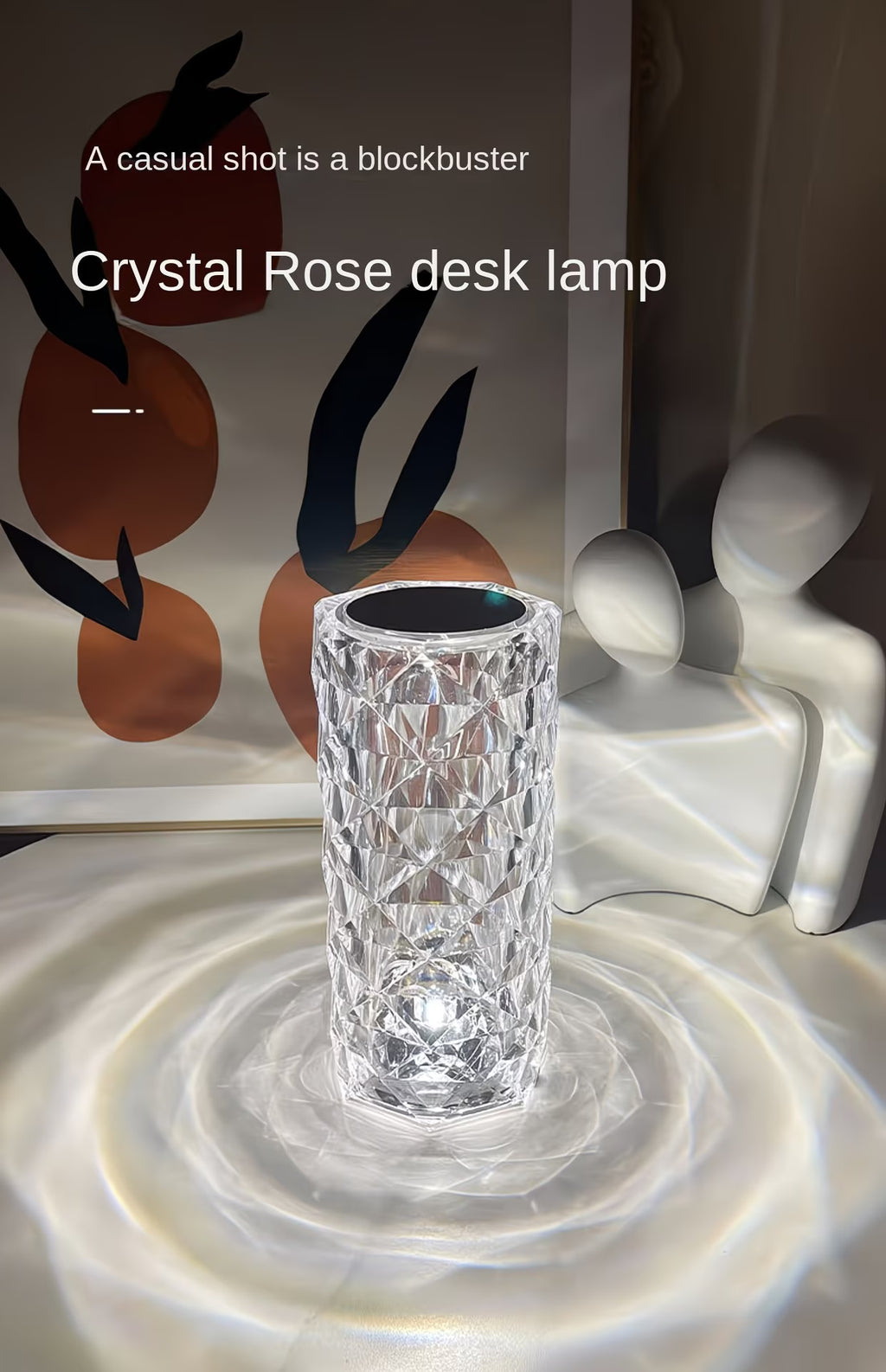 CRYSTAL TABLE TOUCH LAMP
