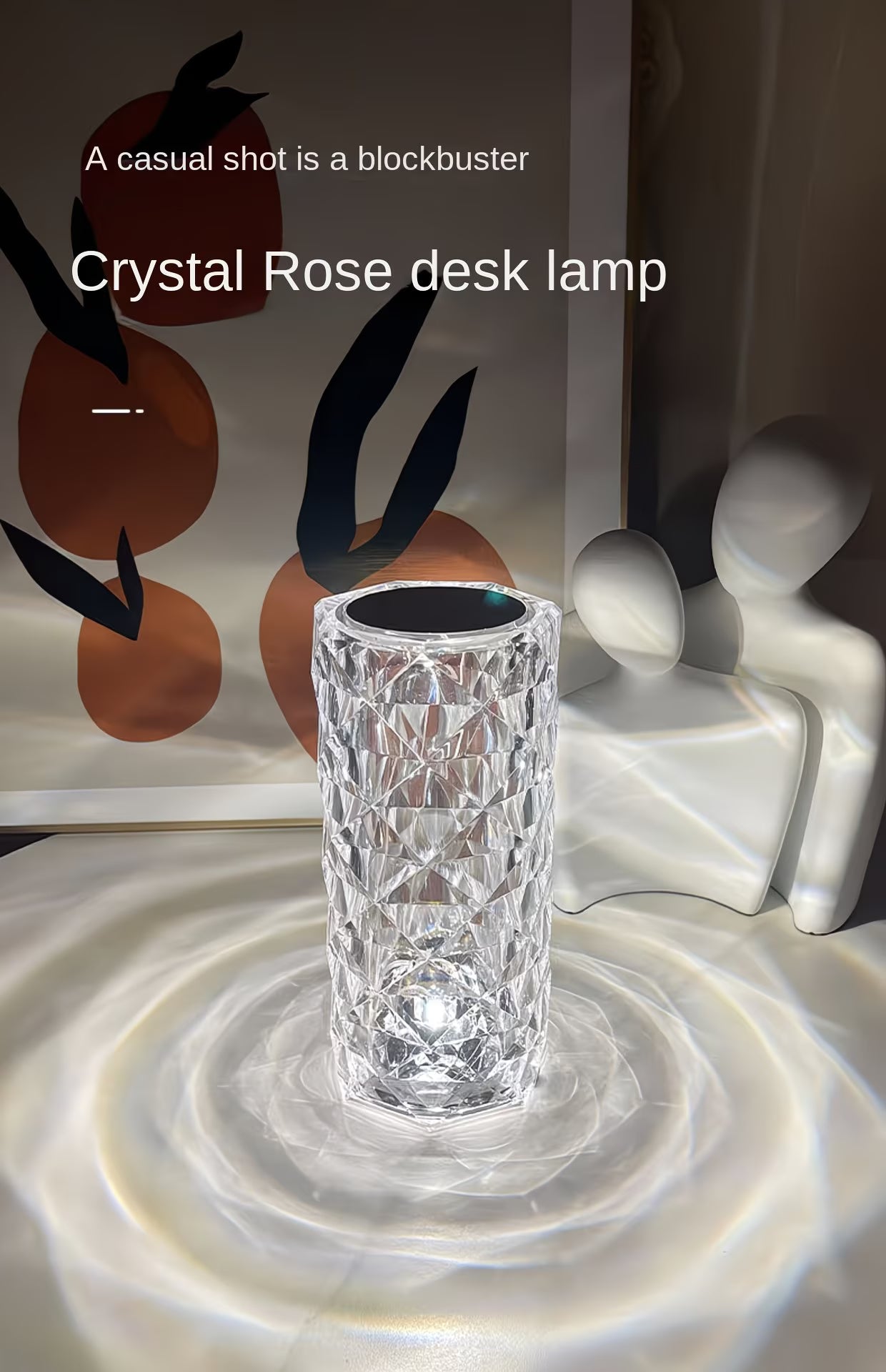 CRYSTAL TABLE TOUCH LAMP