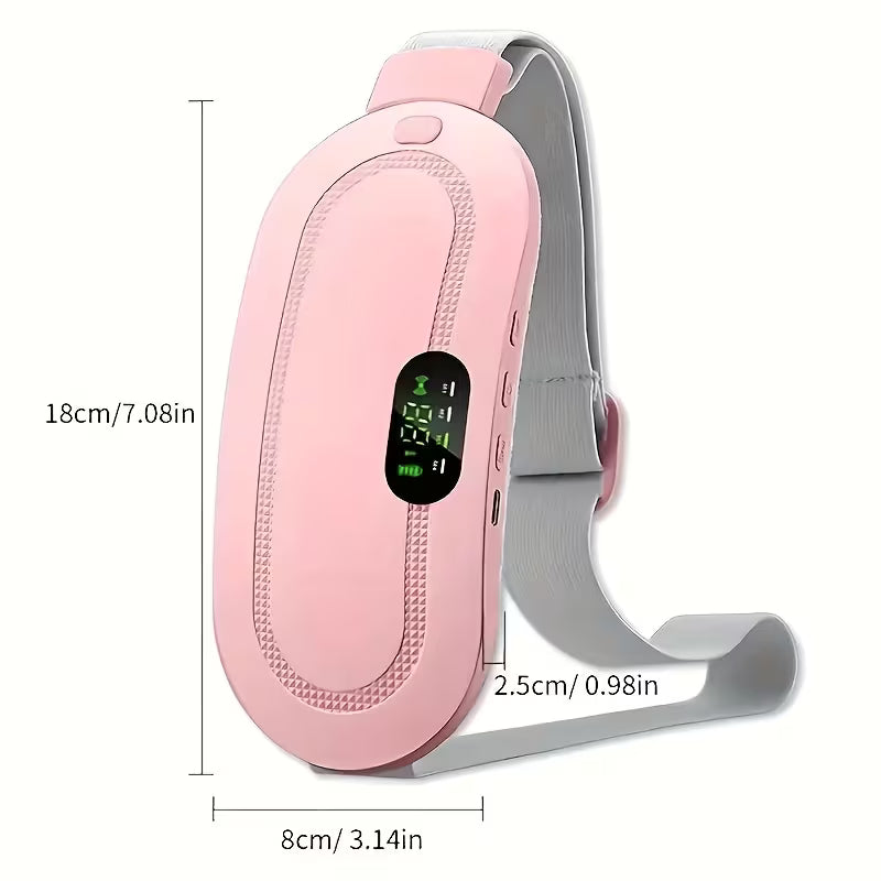 Warm Palace Treasure, a Portable Wireless Heating Pad for Women, Adjustable Multi-Level Modes, Heating Pad for Women'S Back And Abdomen, Electric Heating Belt for Menstrual Periods, Heat, Vibrating Waist Massager, Rechargeable, Warm Stomach Patch