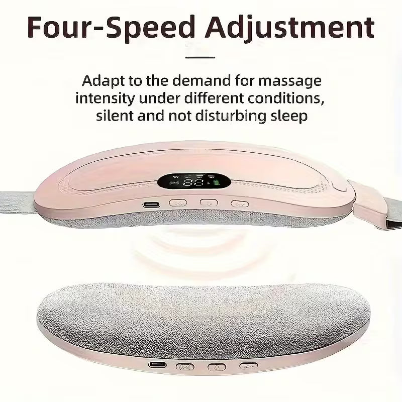 Warm Palace Treasure, a Portable Wireless Heating Pad for Women, Adjustable Multi-Level Modes, Heating Pad for Women'S Back And Abdomen, Electric Heating Belt for Menstrual Periods, Heat, Vibrating Waist Massager, Rechargeable, Warm Stomach Patch