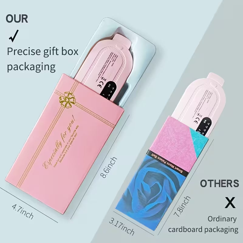 Warm Palace Treasure, a Portable Wireless Heating Pad for Women, Adjustable Multi-Level Modes, Heating Pad for Women'S Back And Abdomen, Electric Heating Belt for Menstrual Periods, Heat, Vibrating Waist Massager, Rechargeable, Warm Stomach Patch