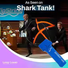 ZipString Original - As Seen on Shark Tank - Classic Rope Launcher Toy, Perfect for Kids & Adults - Fly a String Loop in The Air for Endless Tricks & Fun, Wonderment Awaits, Rock'it Red
