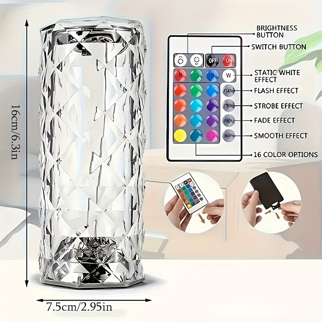 CRYSTAL TABLE TOUCH LAMP